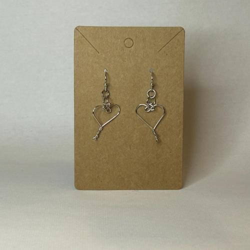 Twined Heart Earrings - $10